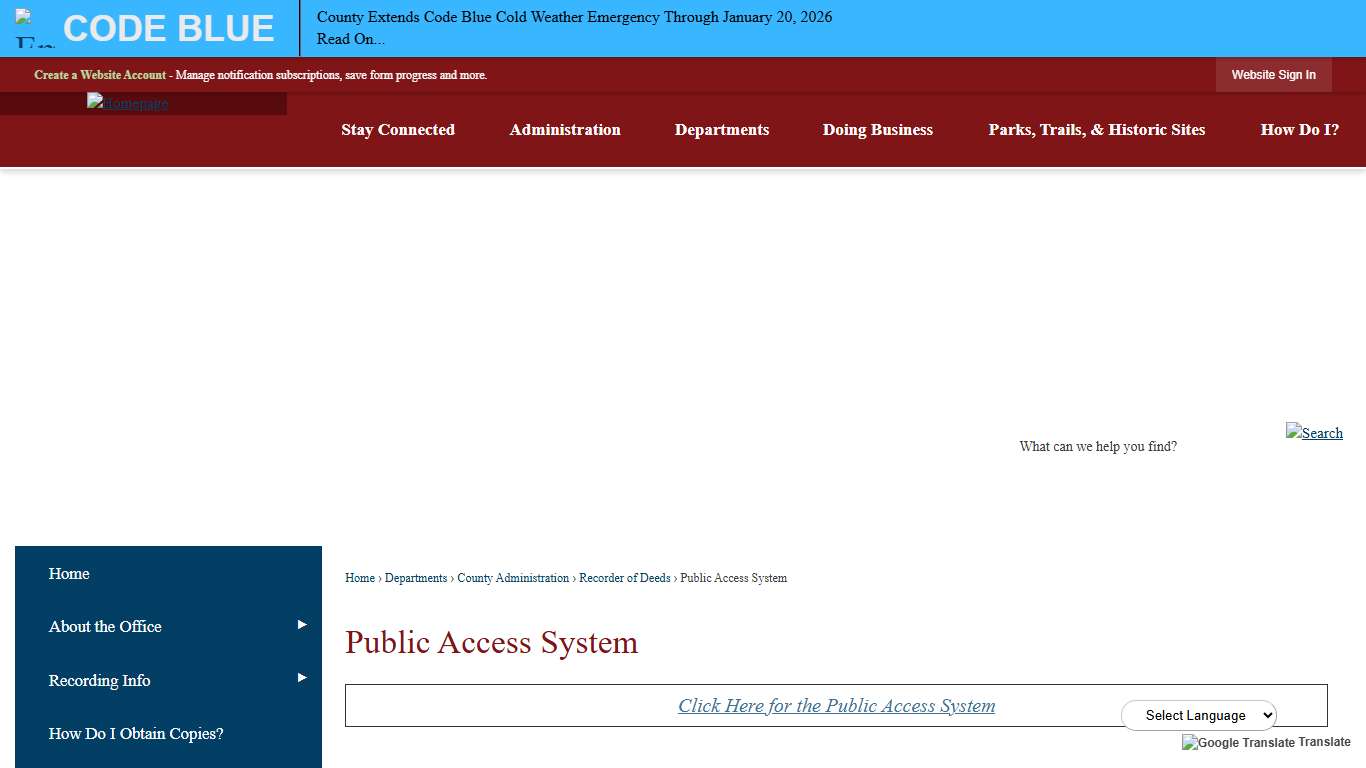 Public Access System | Montgomery County, PA - Official Website