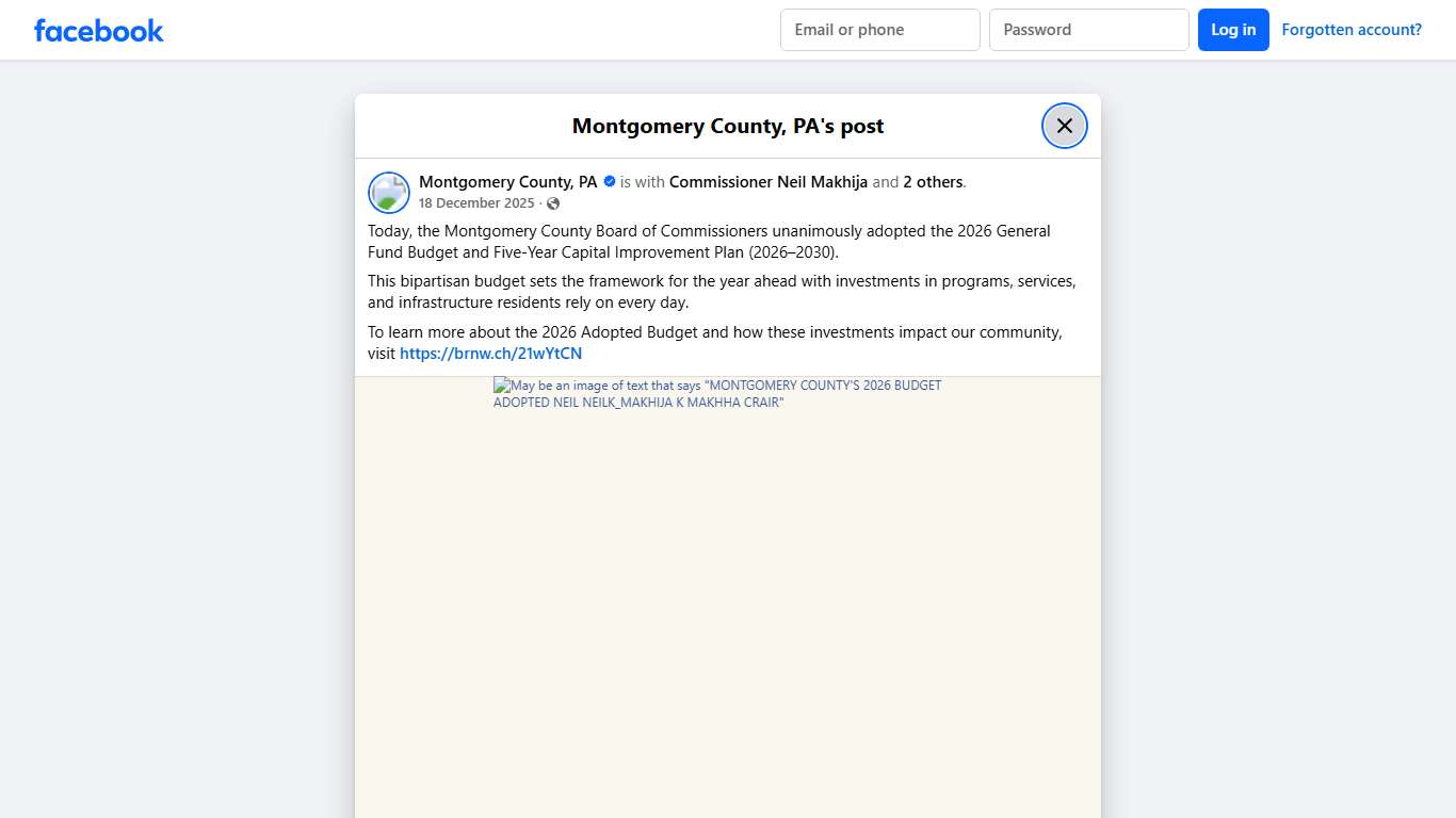 Today, the Montgomery County Board... - Montgomery County, PA | Facebook